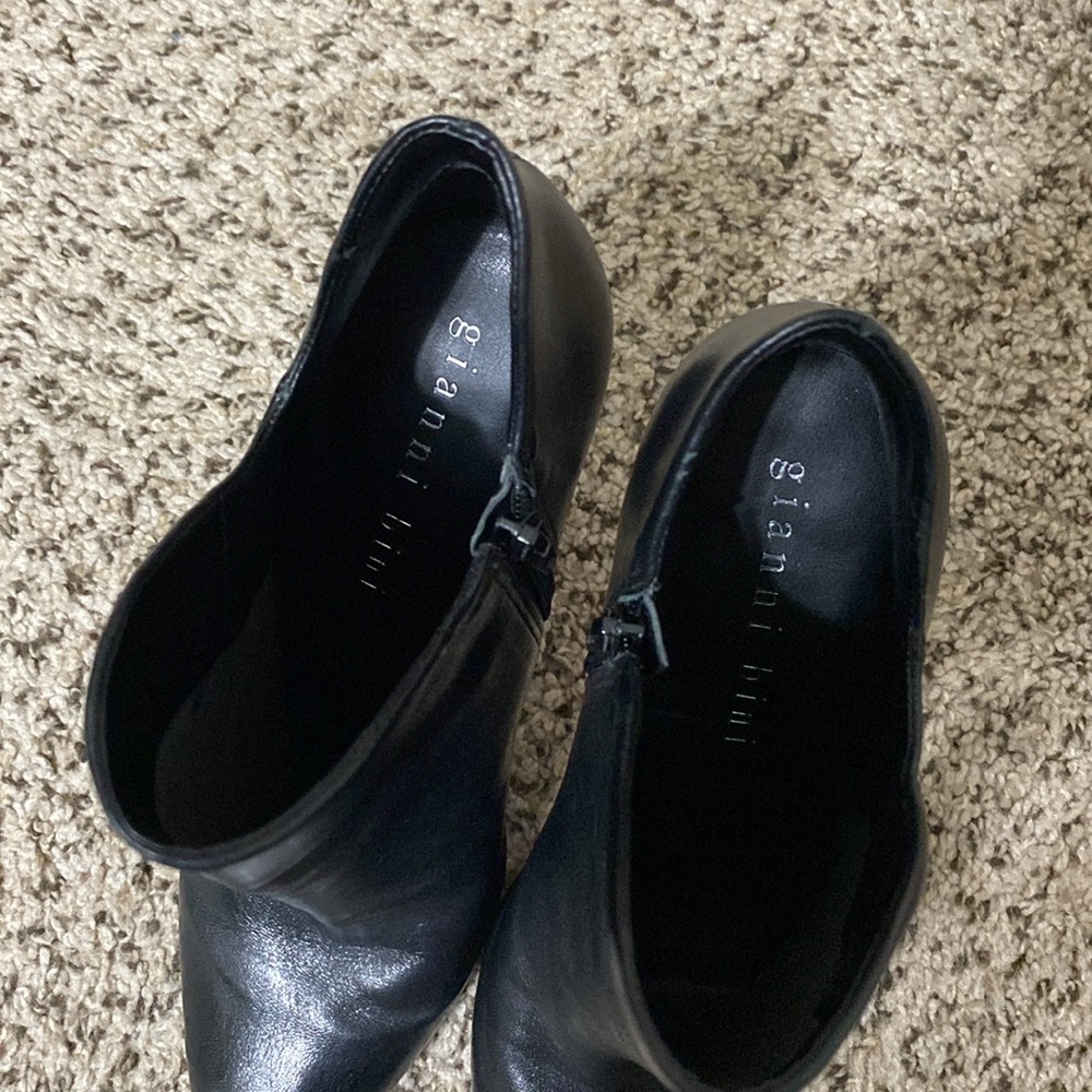 Gianni Bini black leather booties - worn one or two times - size 10 - Picture 8 of 9